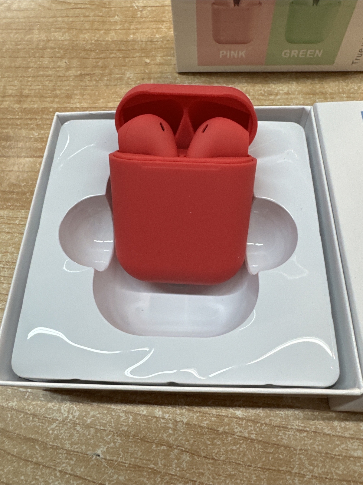 inPods 12 True Wireless Stereo V5.0 Earbuds -RED/DARK PINK NEW FREE SHIPPING!!