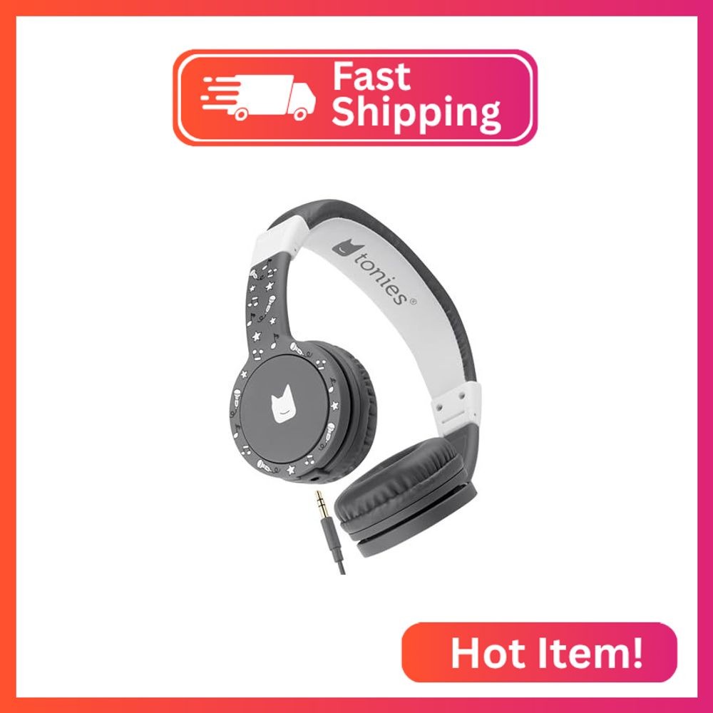 Tonies Foldable Wired Headphones for Kids – Comfortably Designed to fit On-Ear –
