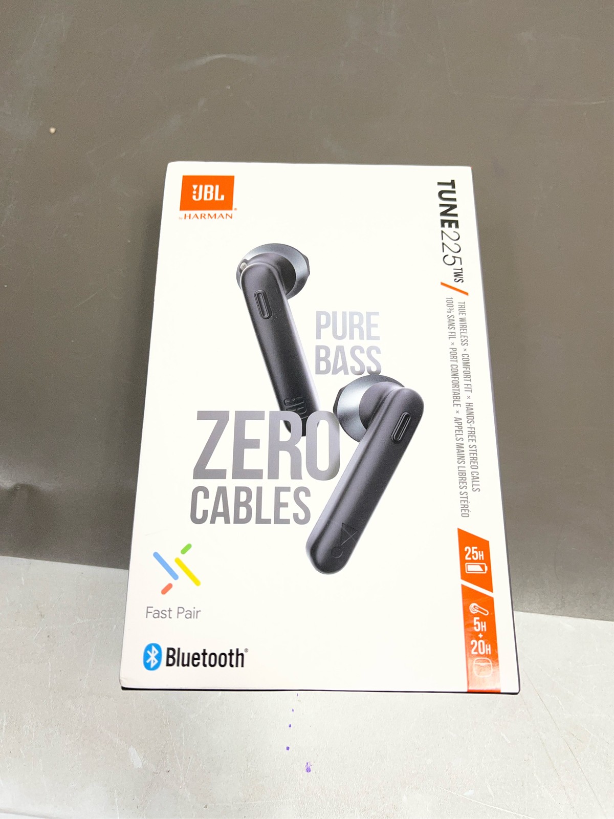 JBL Tune 225 TWS In-Ear Earphones – True wireless headphones Black