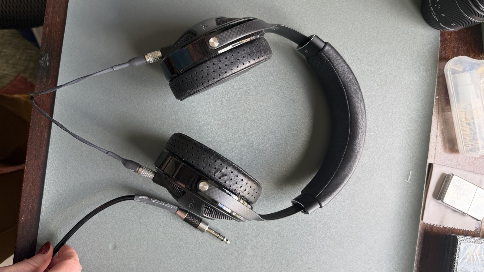 Focal Utopia Black Over-Ear Wired Headphones w/ Case, 5ft Cable 3.5/6.35