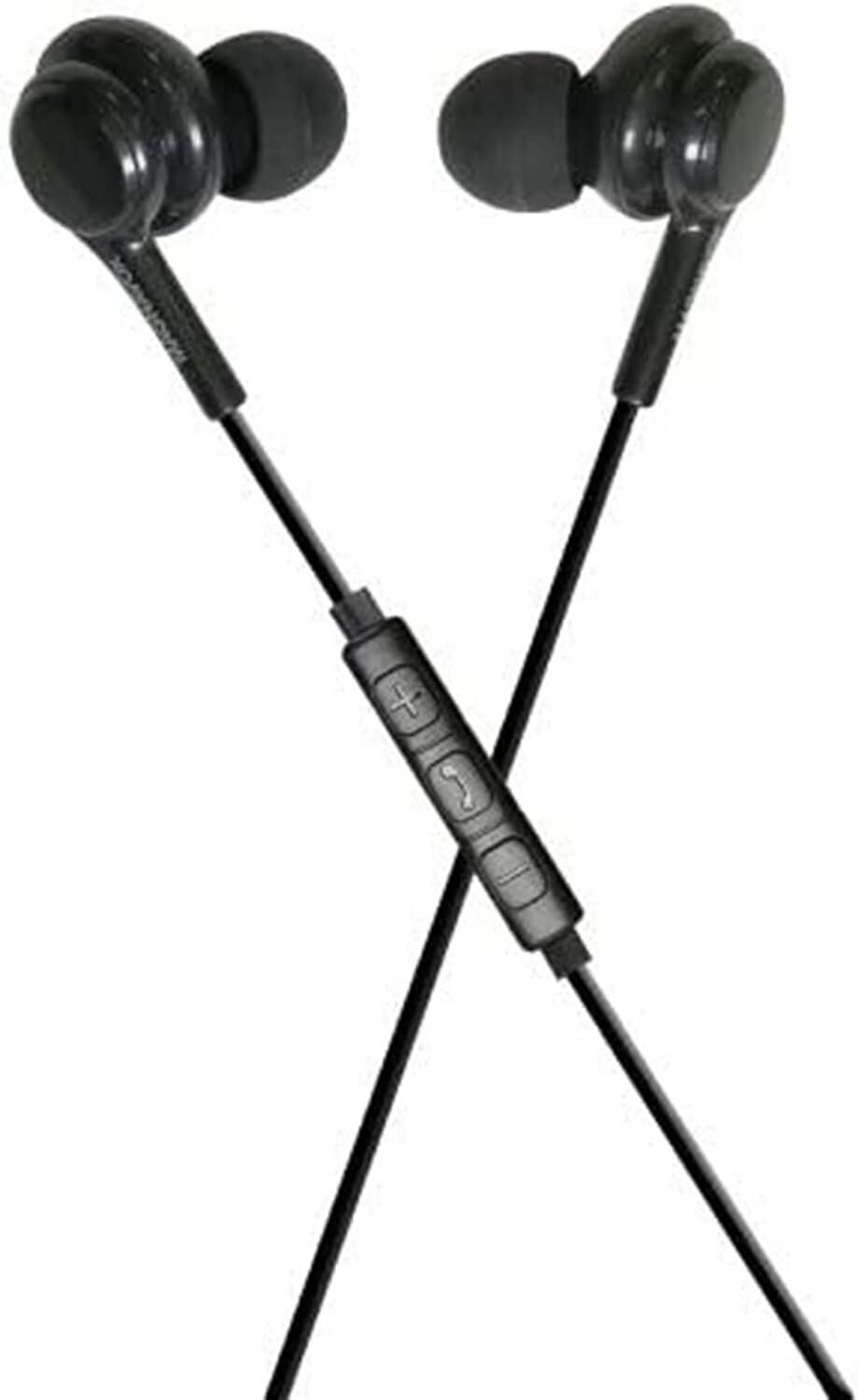 Magnavox MHP4857-BK Ear Buds with Microphone in Black | Available in Black &…