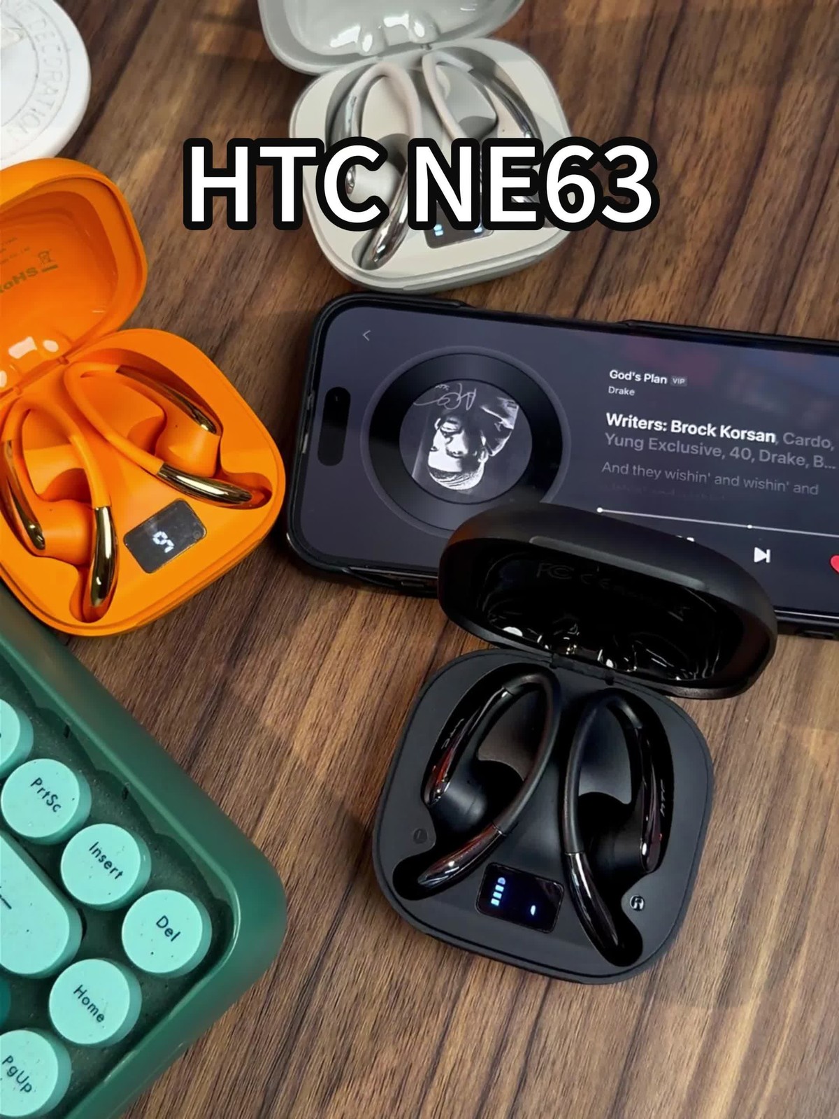 HTC NE63 Wireless Earbuds Bluetooth Headset AI Translator Headphone Earphone