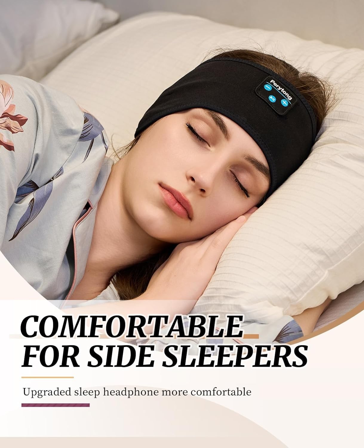 Wireless Sleep Headphones Sports Headband Bluetooth with Soft Fabric