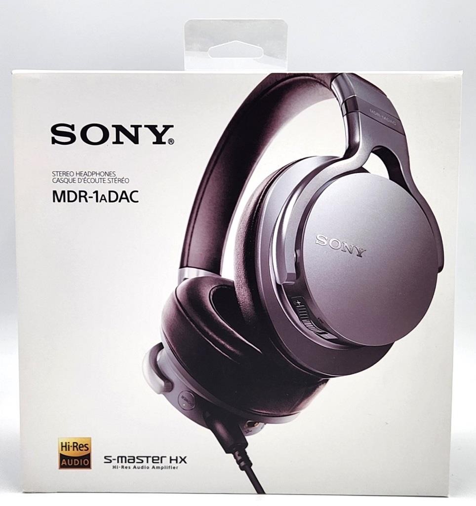 Sony MDR-1ADAC Hi-Res USB Stereo Headphones with S-Master HX (Brown)