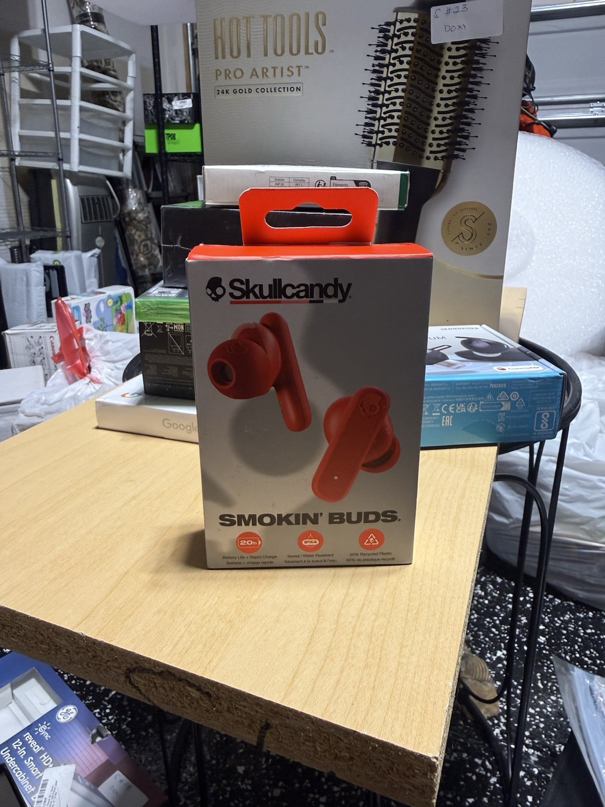 New Skullcandy Smokin Buds True Wireless Earbuds Red S2TAW-T967