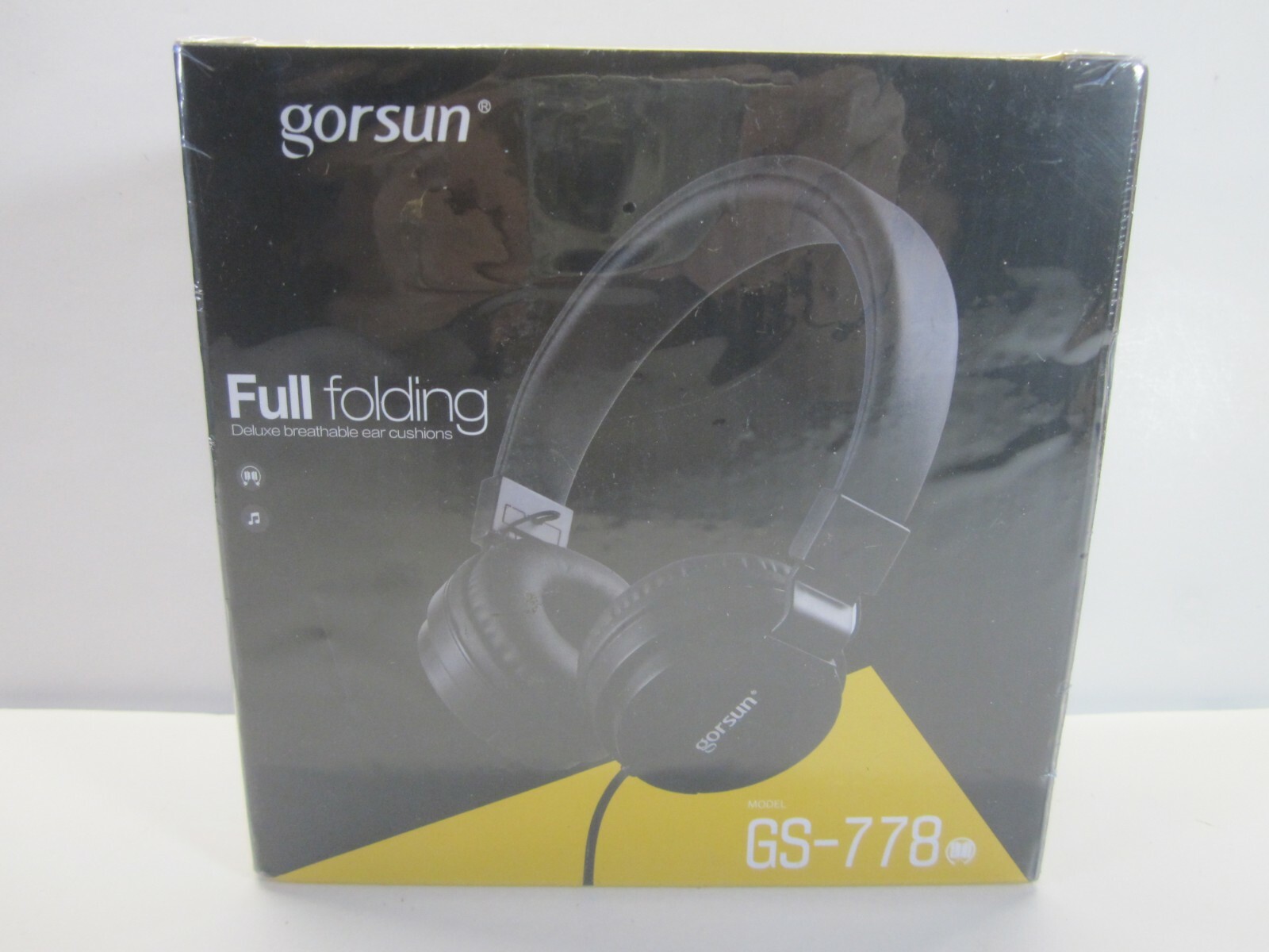 Gorsun Stereo Portable Wired Headphones (GS-778) – Yellow (Brand New)