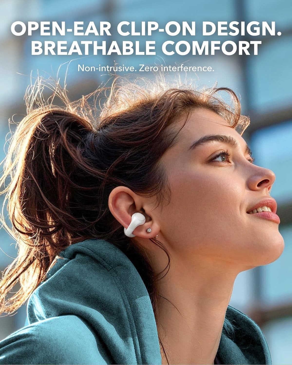 C30i by , Open-Ear Earbuds, Clip-On Headphones, Lightweight Comfort, Stable F…
