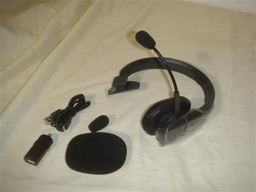 BLUE PARROT B450-XT WIRELESS BLUETOOTH TRUCKER CELL PHONE HEADSET -NOB