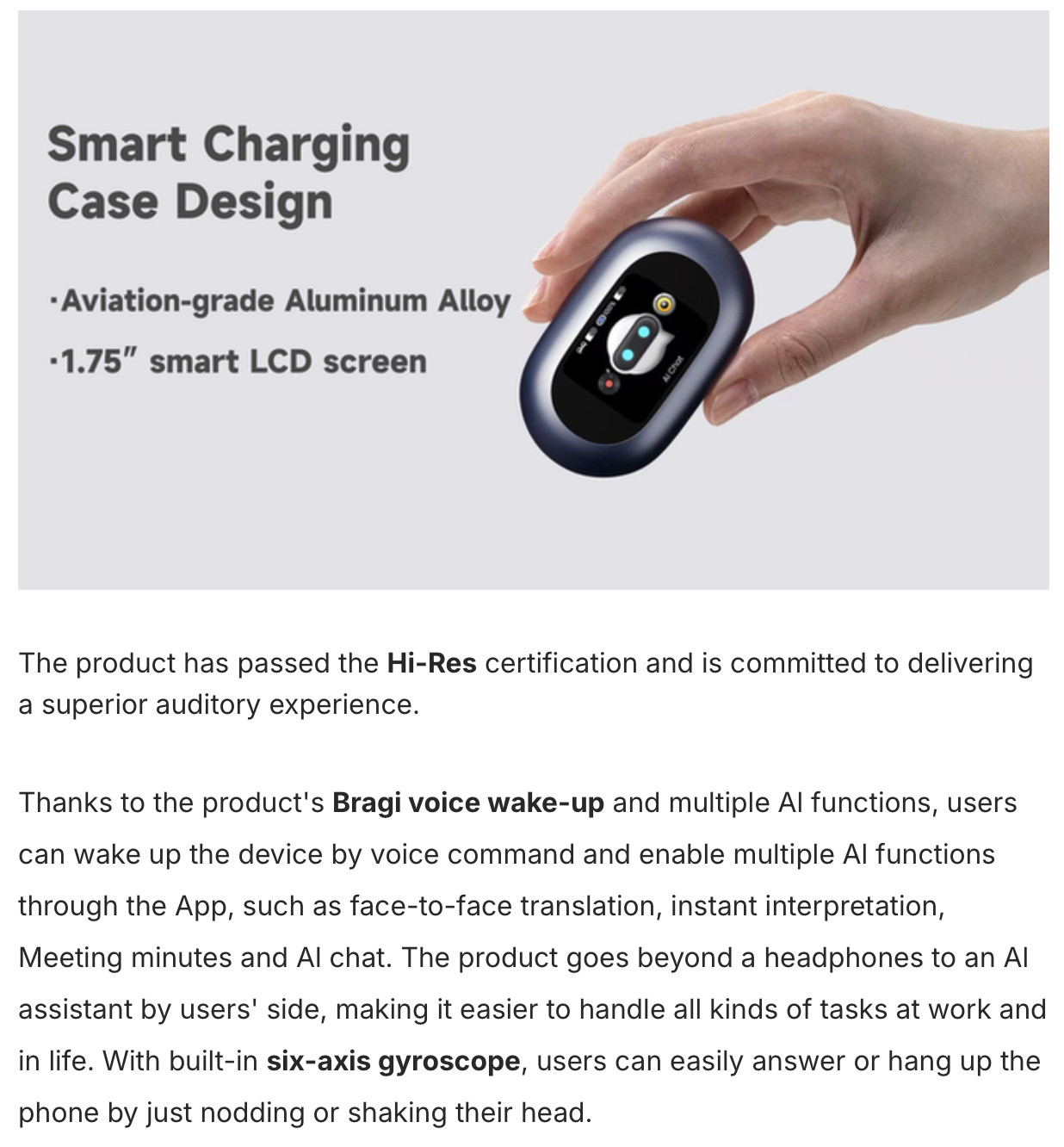 TOZO X2 Pro AI Smart Health Open Ear Headphones