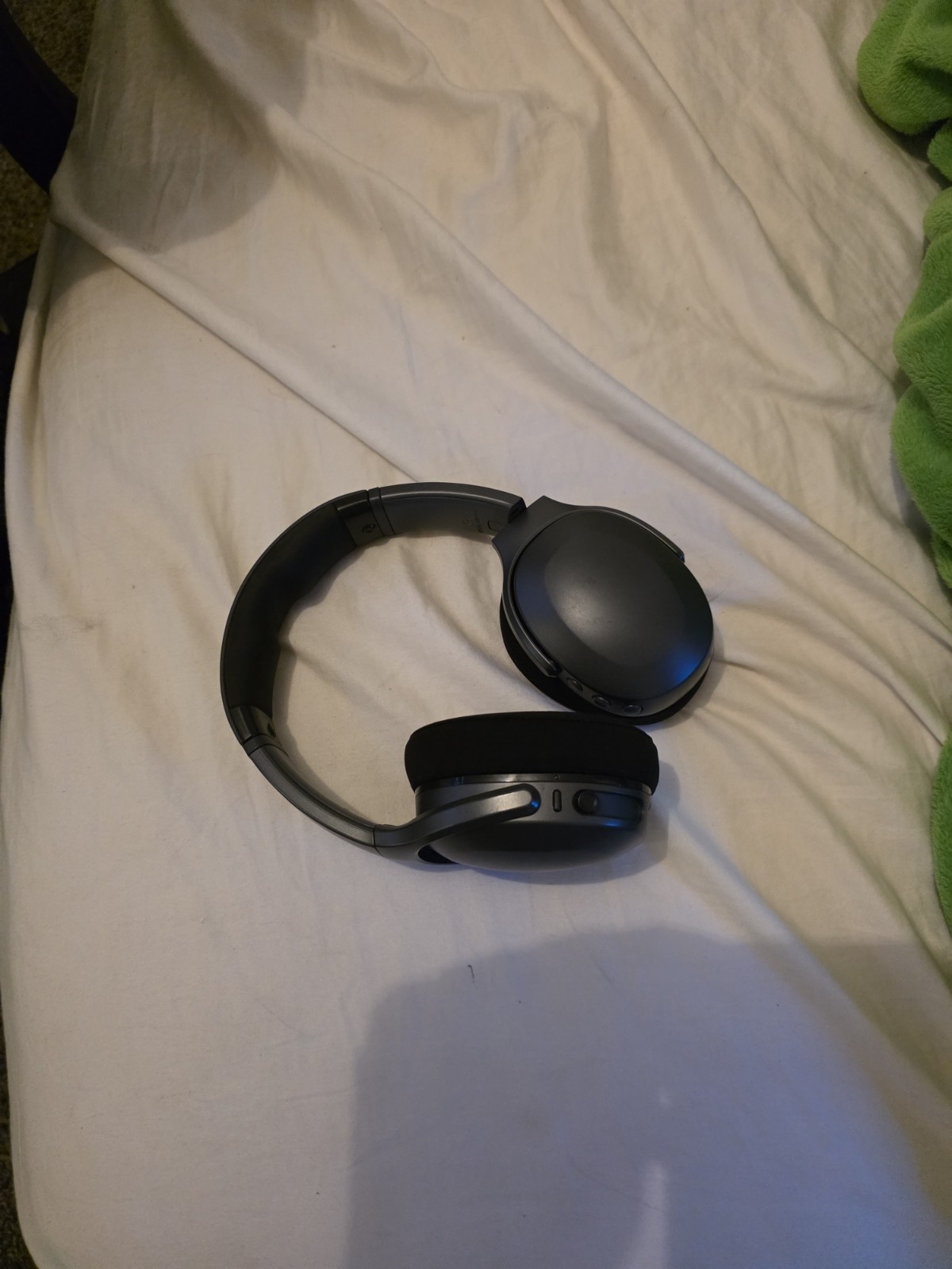 Skullcandy Crusher ANC Black Bluetooth Over-Ear Headband Headphones Used
