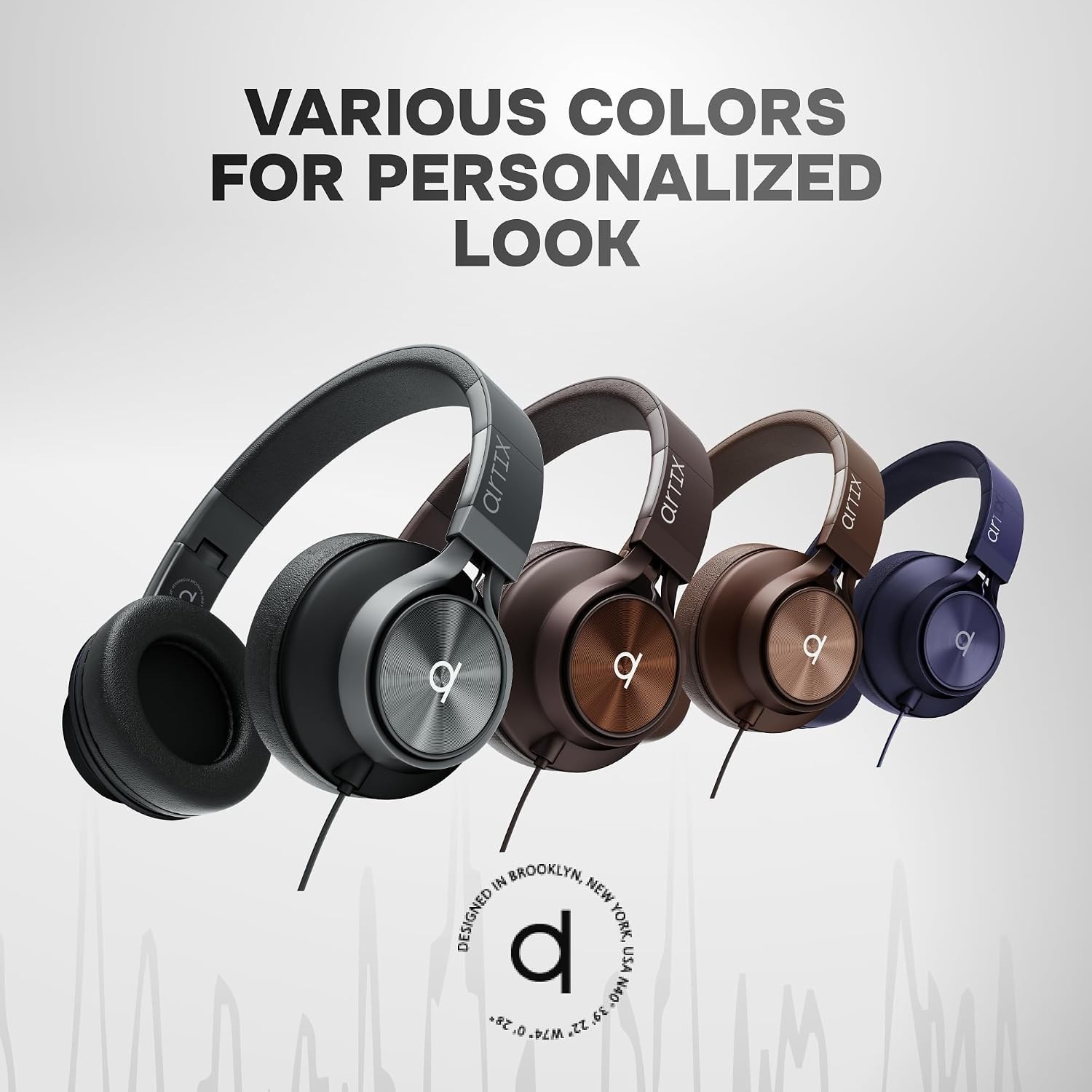 Over-Ear Wired Headphones for Kids & Adults