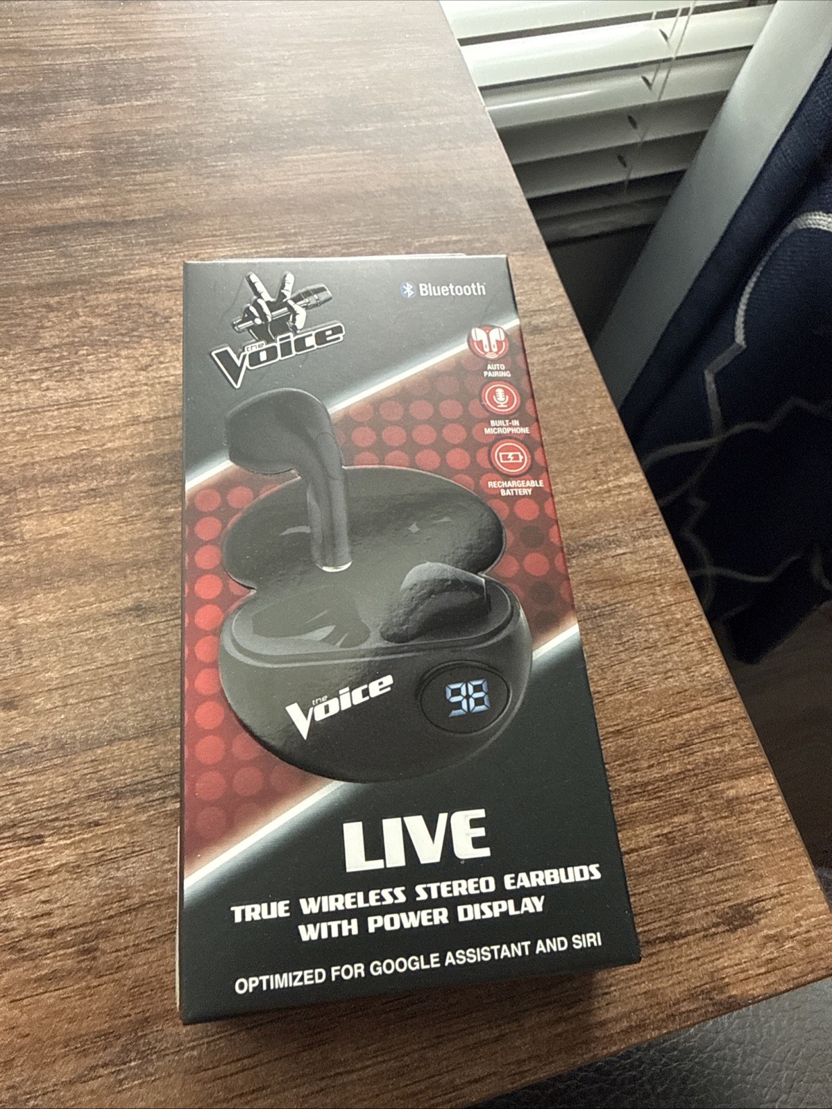 The Voice Expert True Wireless Stereo Earbuds With Power Display Black Bluetooth