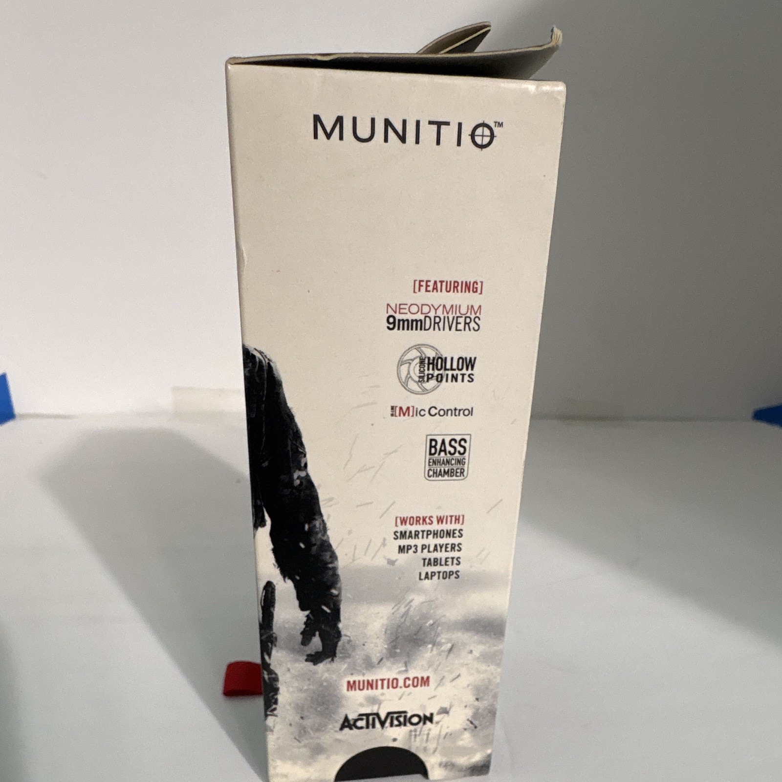 MUNITIO Billets 9mm In-Ear Earphones w/ In-Line Mic, Extra Bass, MW3