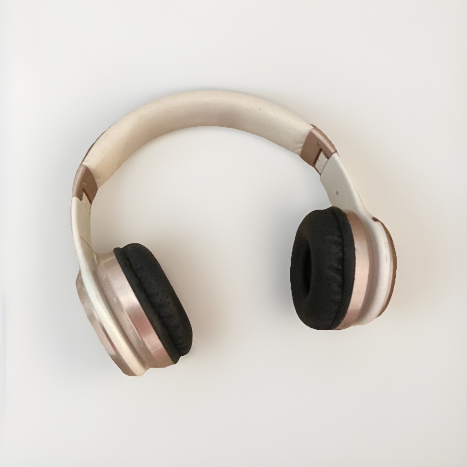 Bluetooth On-Ear Headband Headphones w/ 3.5mm Jack Rose Gold/White/Black