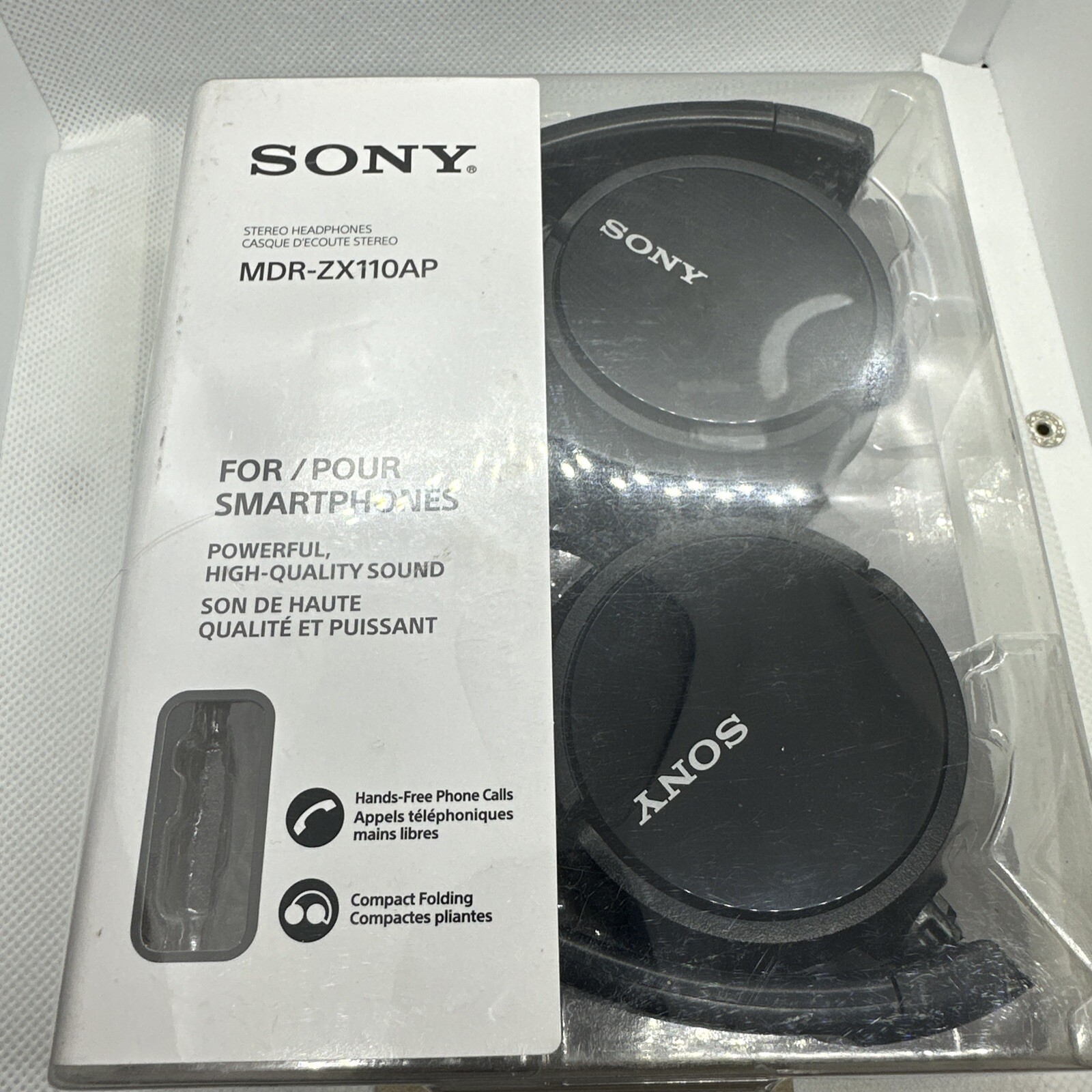 Sony MDR-ZX110AP On – Ear Headphones with Microphone ( Black )