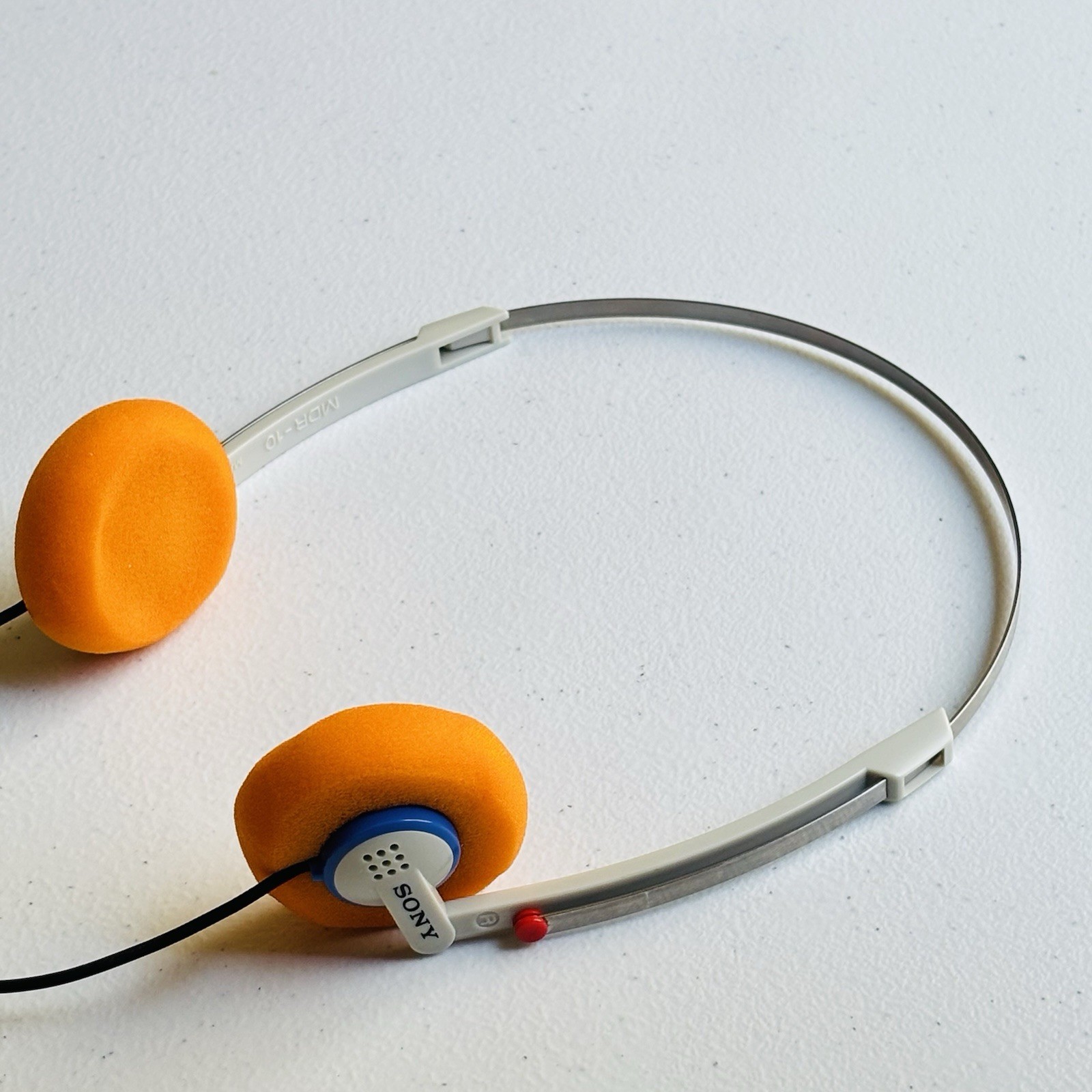 SONY MDR-10 Walkman Lightweight Headphones w/Orange Pads – Guardians Of Galaxy