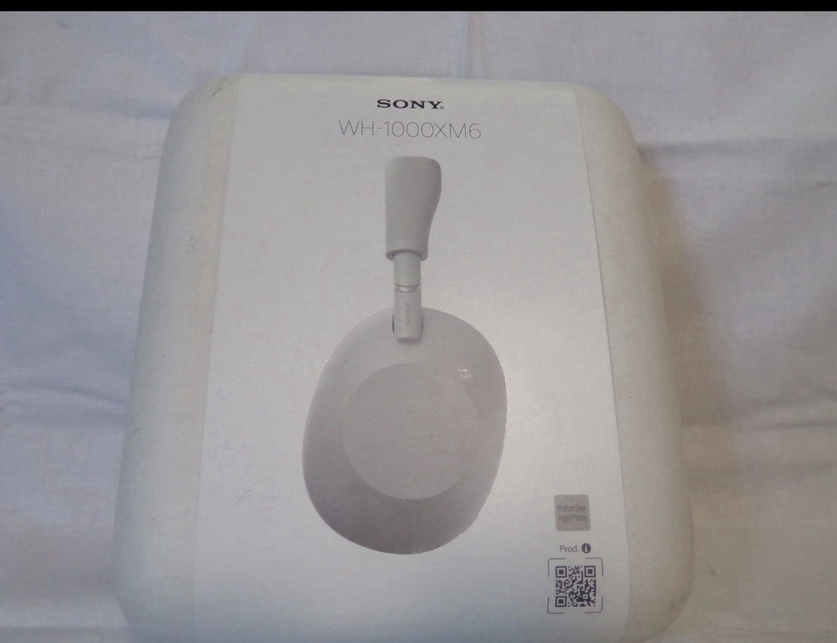 Sony WH-1000XM6 Wireless Noise Cancelling Headphones Platinum Silver Open Box