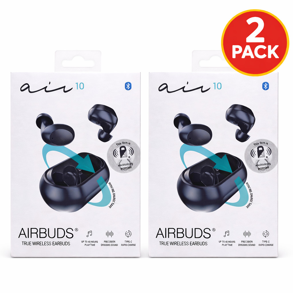 Airbuds True Wireless Earbuds Bluetooth 2 Pack New