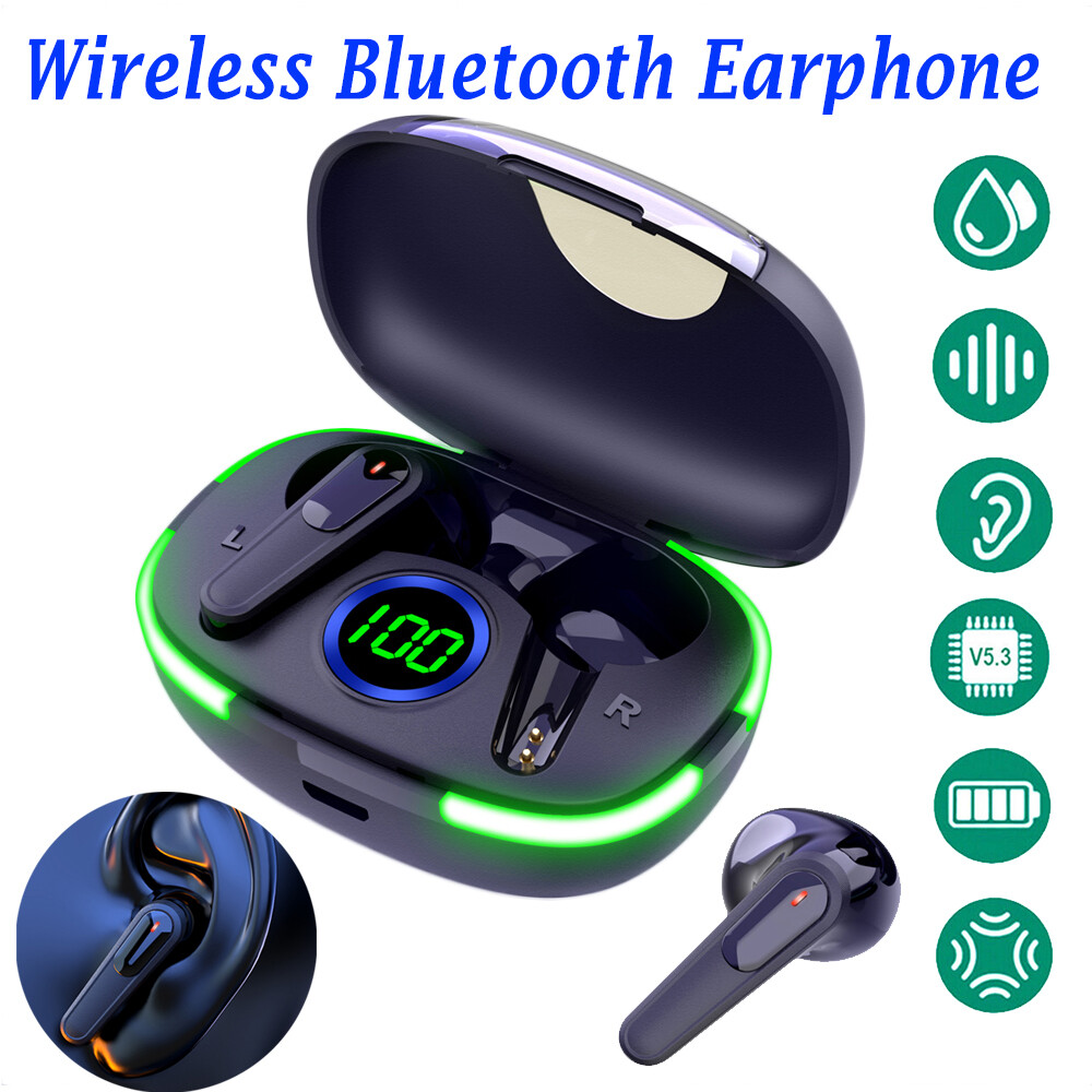 Wireless Headphones Bluetooth Noise Cancelling Stereo Earphones Over Ear Headset