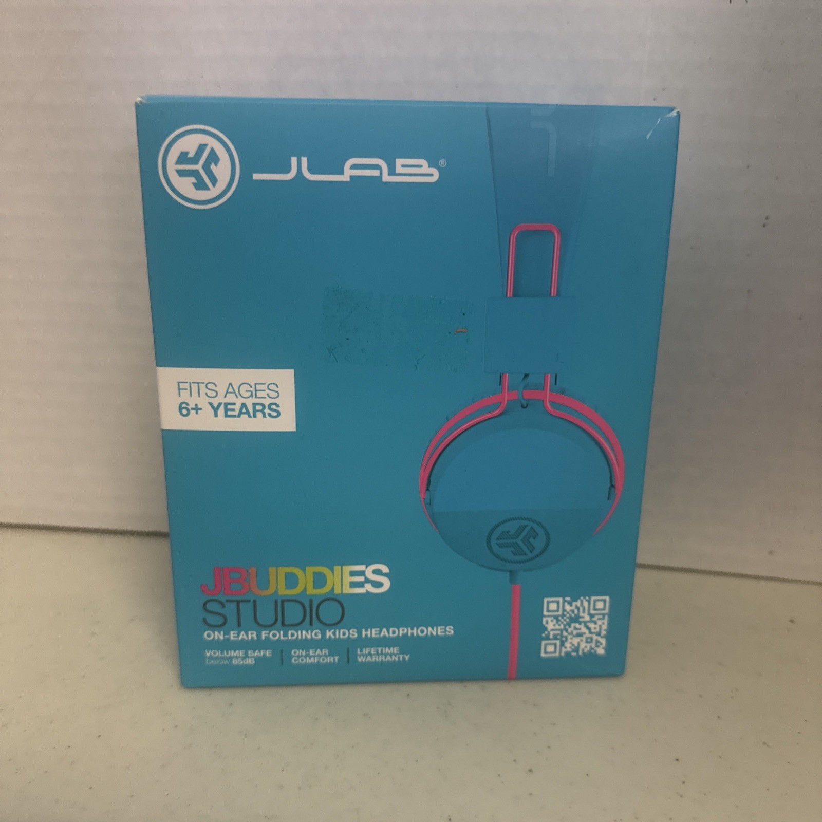 JLab JBuddies Studio Wired Kids Headphones On-Ear, Volume Limiter, School/Travel