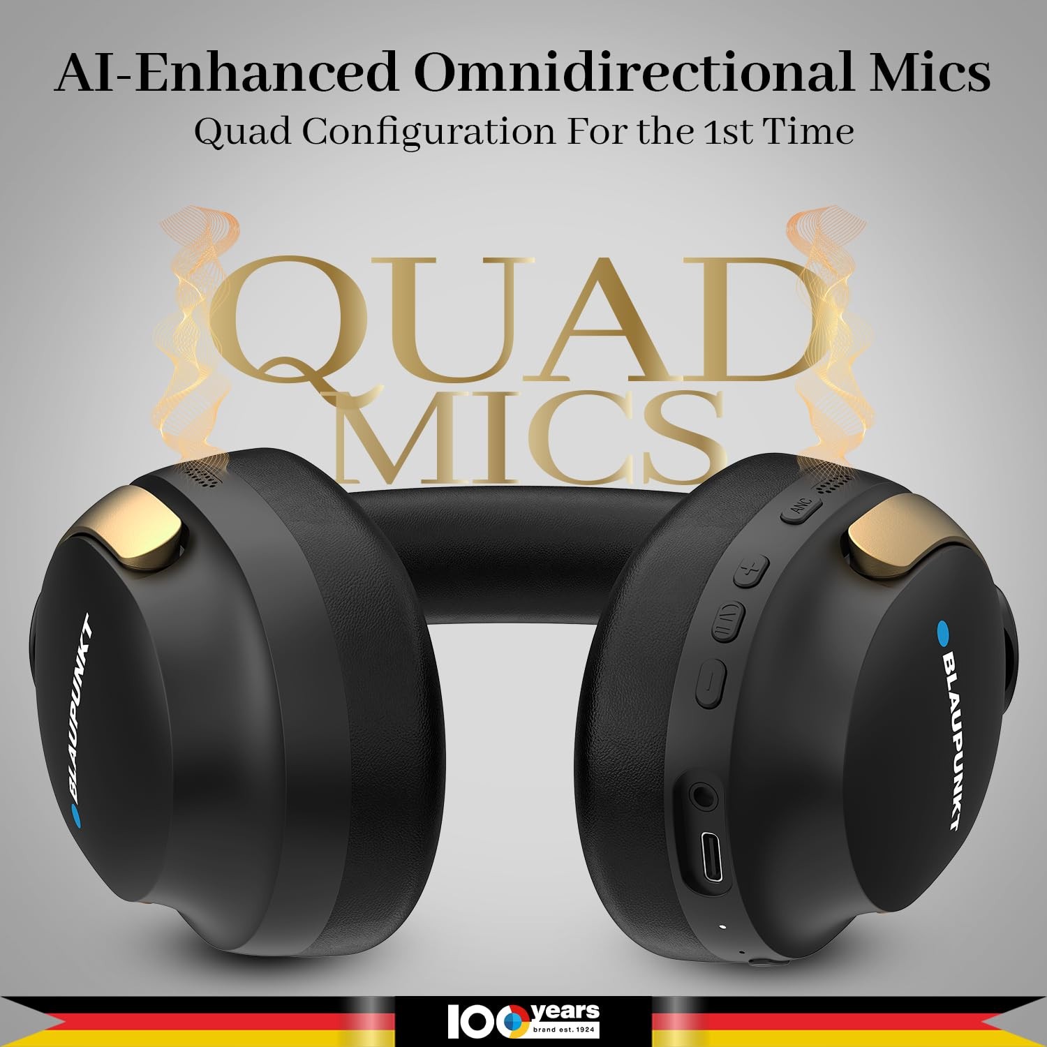 Blaupunkt BH71 Moksha India’s 1st Hybrid ANC Gyro Head Tracking BT Headphone
