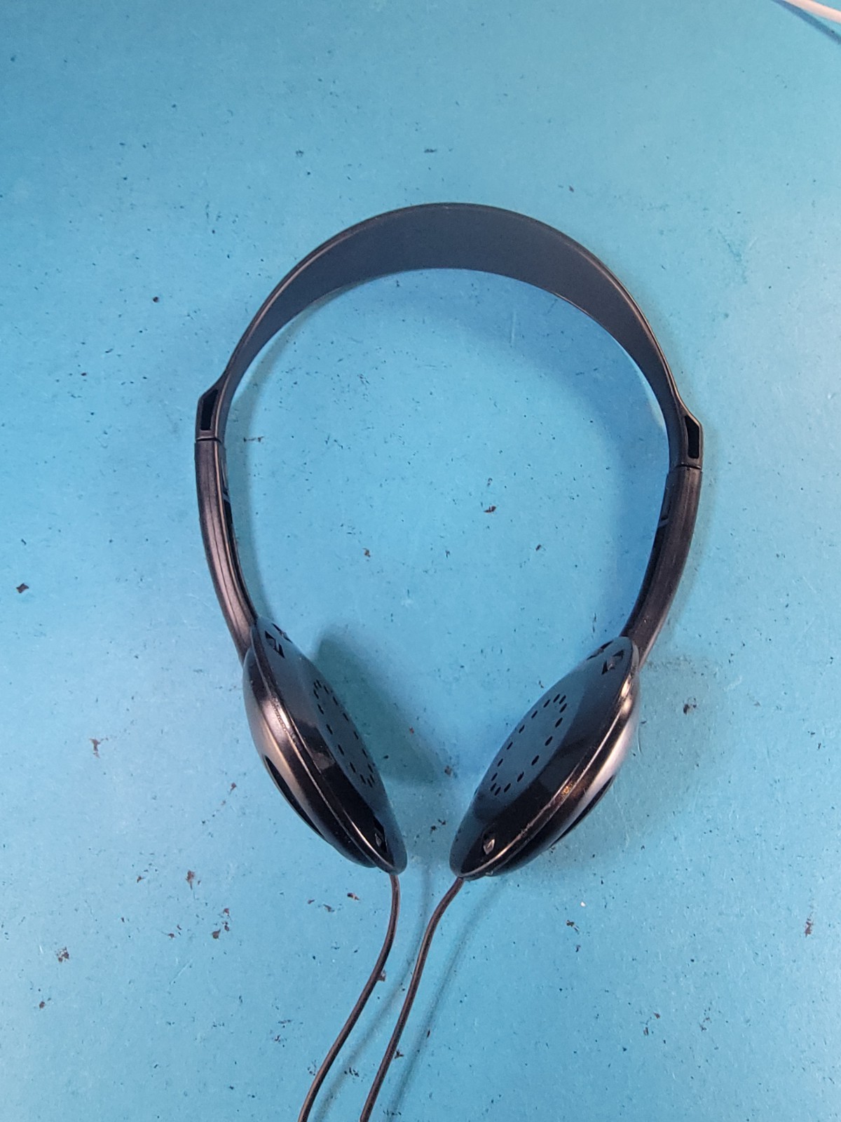 Sony MDR-023 Headphones Vintage Adjustable Wired Black – No Earpads – Tested