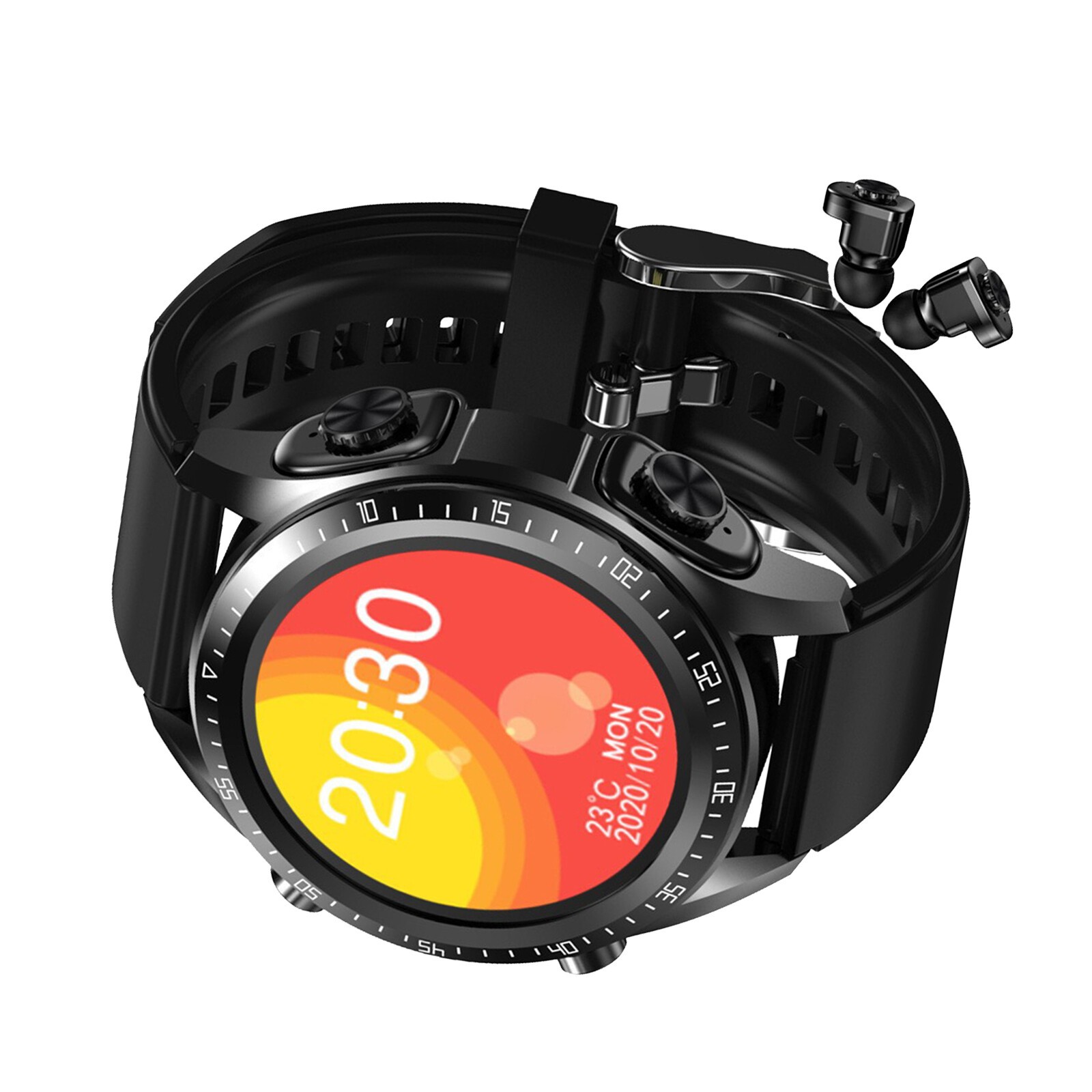 2 In 1 Smart Watch with Earbuds Men Smartwatch Wireless Headset For Android iOS