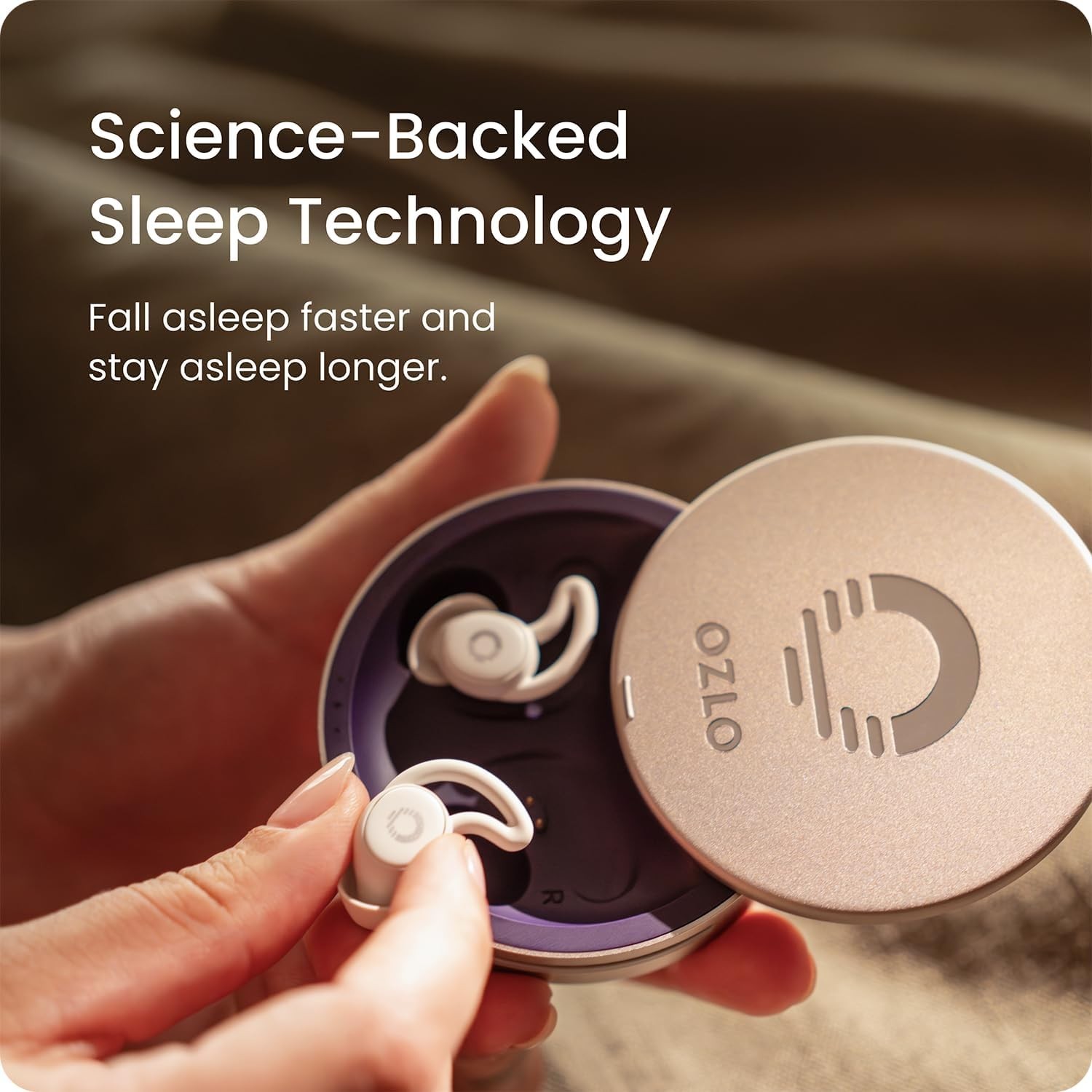 [NEW!] Ozlo Sleepbuds® | Comfortable Side Sleeper Headphones | 10+ hrs Bluetooth