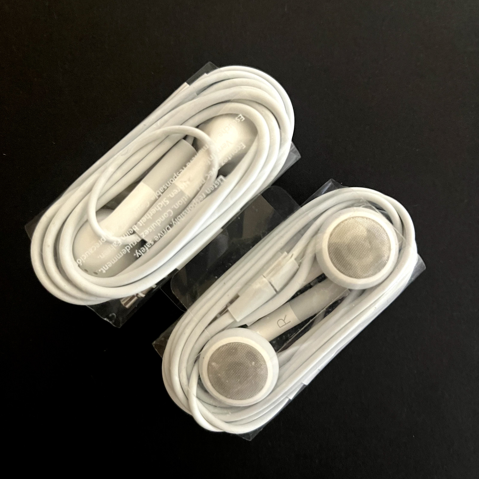 FACTORY APPLE IPOD IPHONE ORIGINAL EARBUDS HEADPHONES + VOLUME CONTROL + MIC