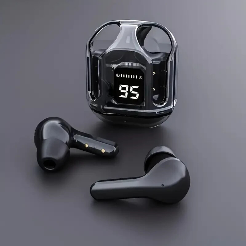 NEW! Wireless Bluetooth Noise-cancelling Earbuds Black