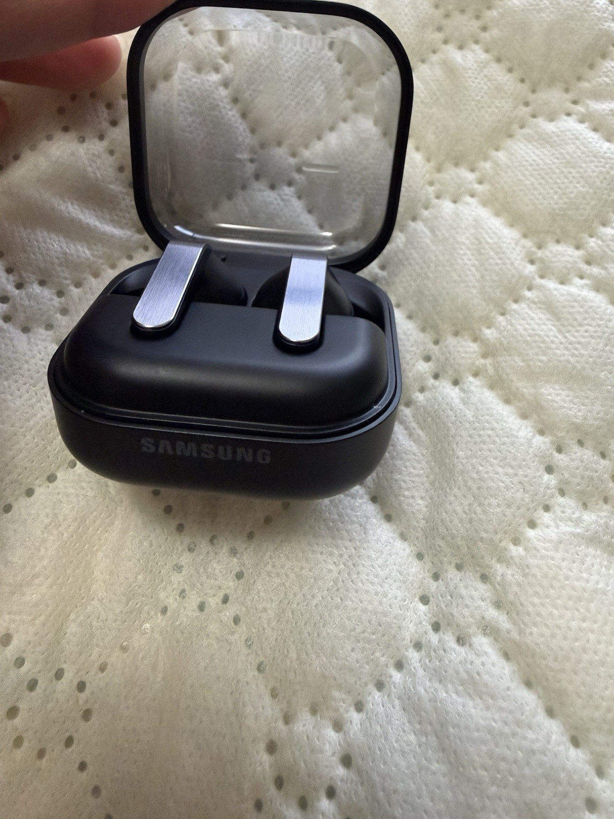 Black Samsung Galaxy buds4 pro