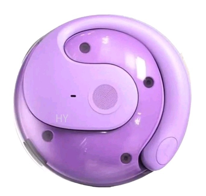 BT Earbuds Purple Lavender Round stylish charging station Workout Run new
