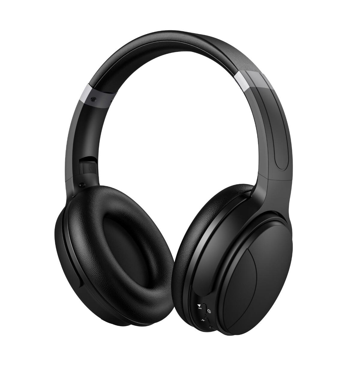 VILINICE Noise Cancelling,Wireless BT Over Ear Headphones with Microphone,Black