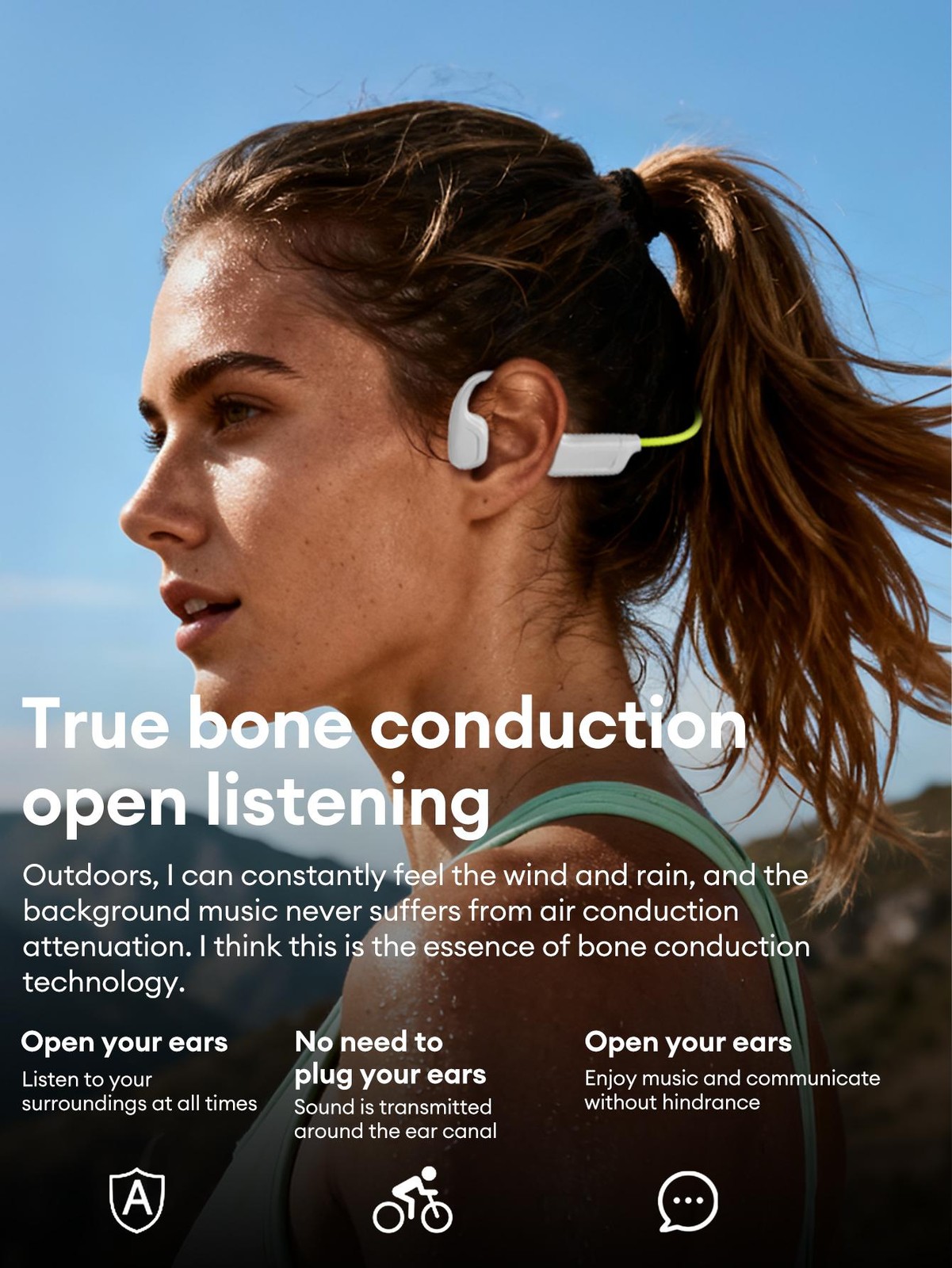 Choice S102 Wireless Bone Conduction Ipx6 Waterproof Sports Headphones