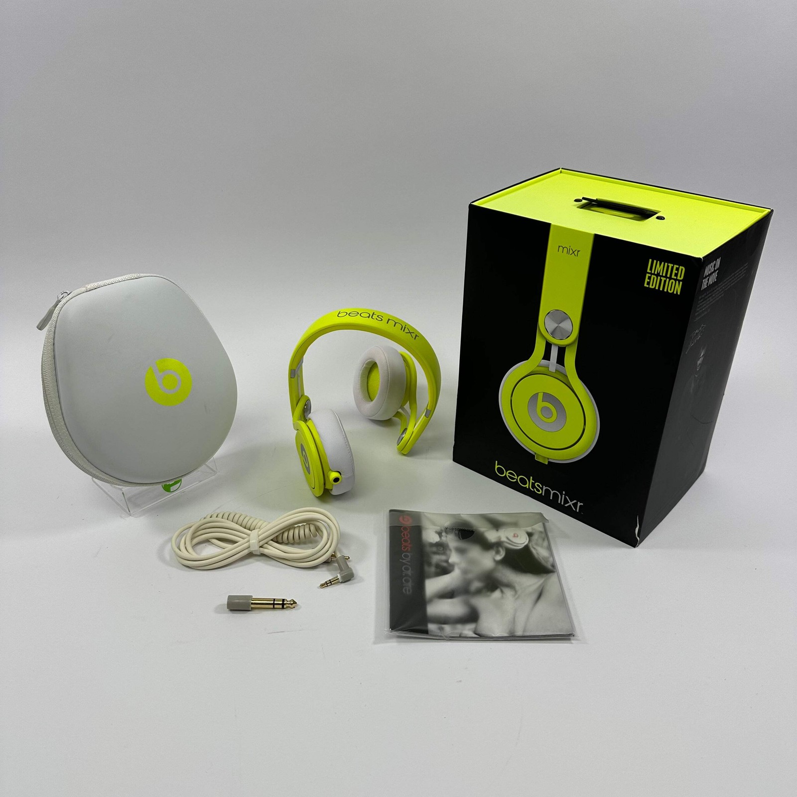 Beats Mixr Wired On-Ear Headphones Neon Yellow 810-00034 Limited Edition