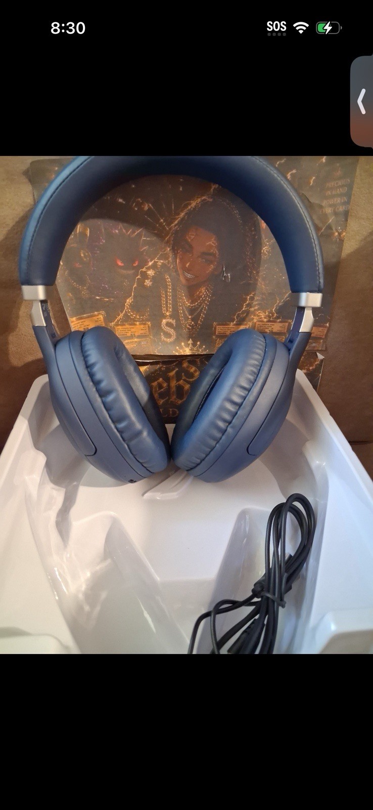 Nautica H90 Wireless Bluetooth Headphones – Navy Blue – Open Box / Never Worn