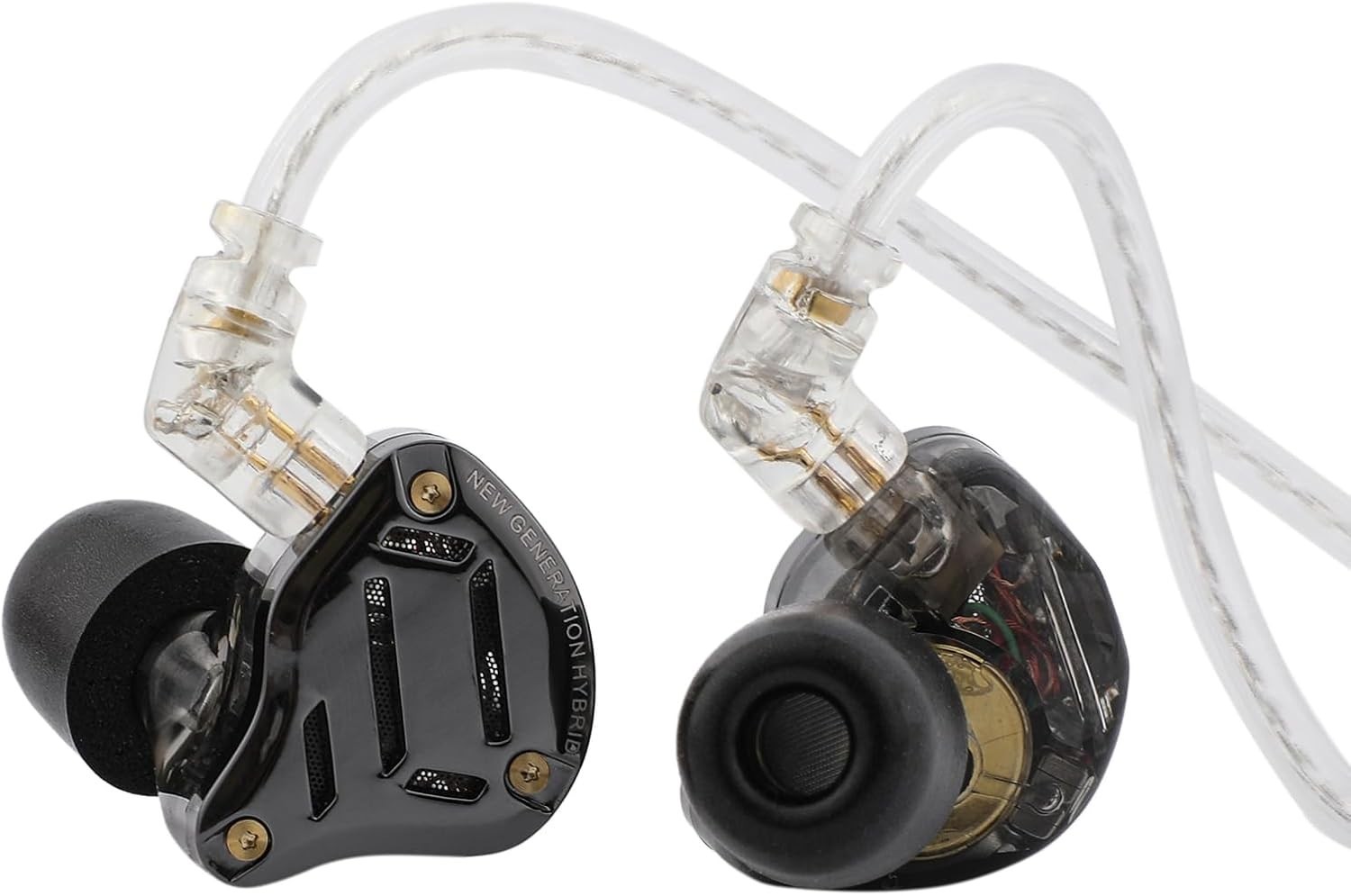 KZ ZS10 PRO 2 In Ear Monitor IEM, 1DD+4BA Hybrid Wired Earbuds, with 4-Level Tun
