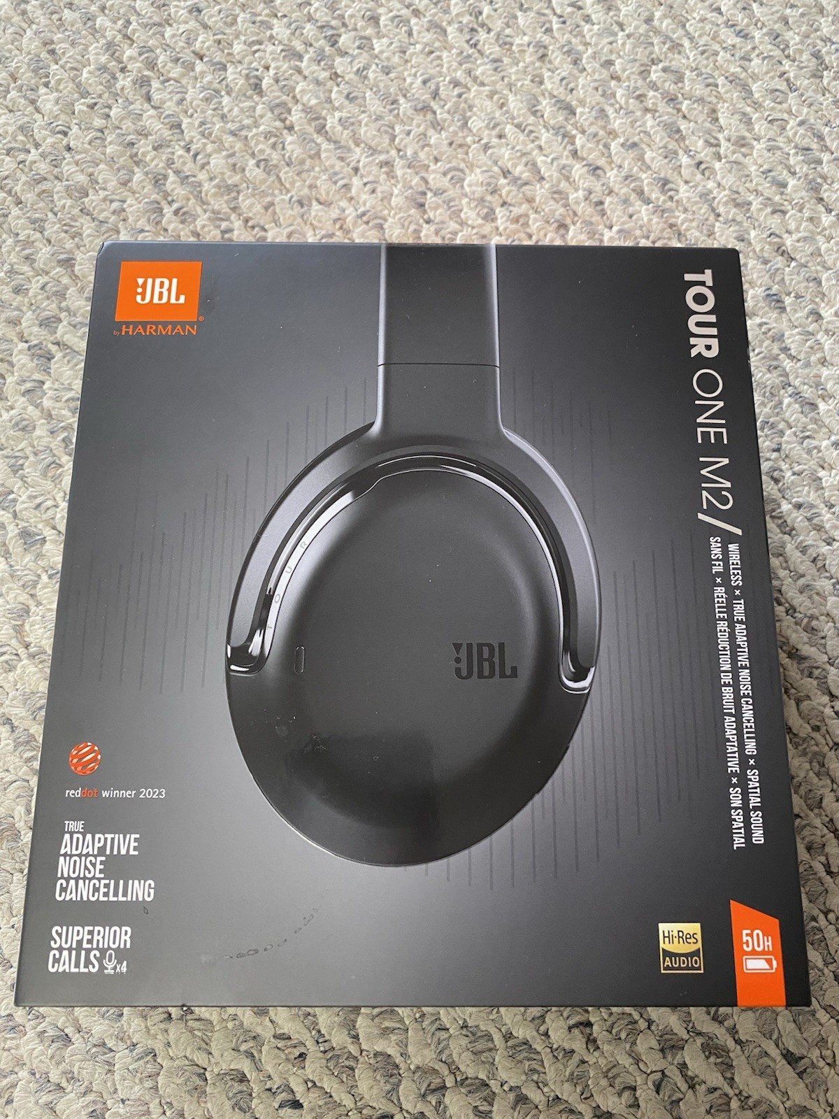New JBL tour one m2 Noise-Cancelling Wireless Over-Ear Bluetooth Headphones