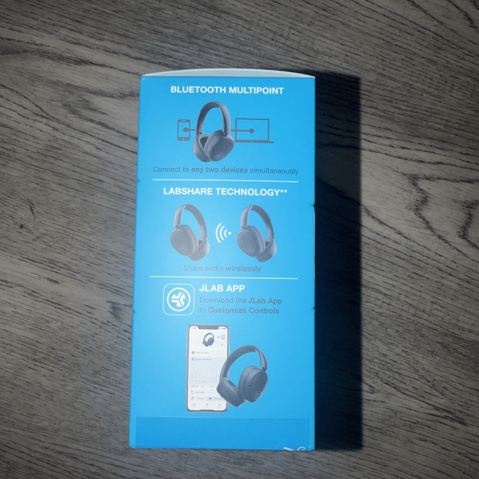 JLAB JBuds LUX ANC Wireless Over-Ear Headphones – Sage Gray – Brand New