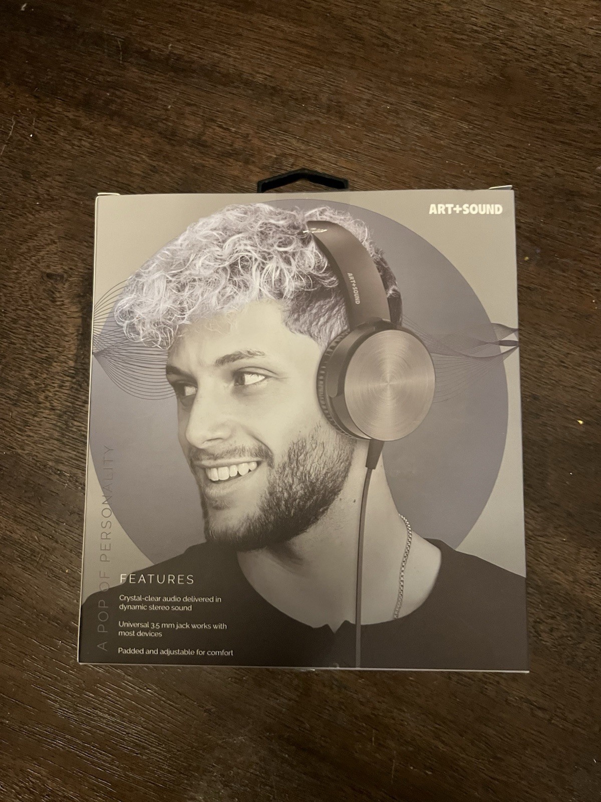 Art+Sound Pop Beat Dynamic Wired Headphones Lightweight Design 3.5mm jack