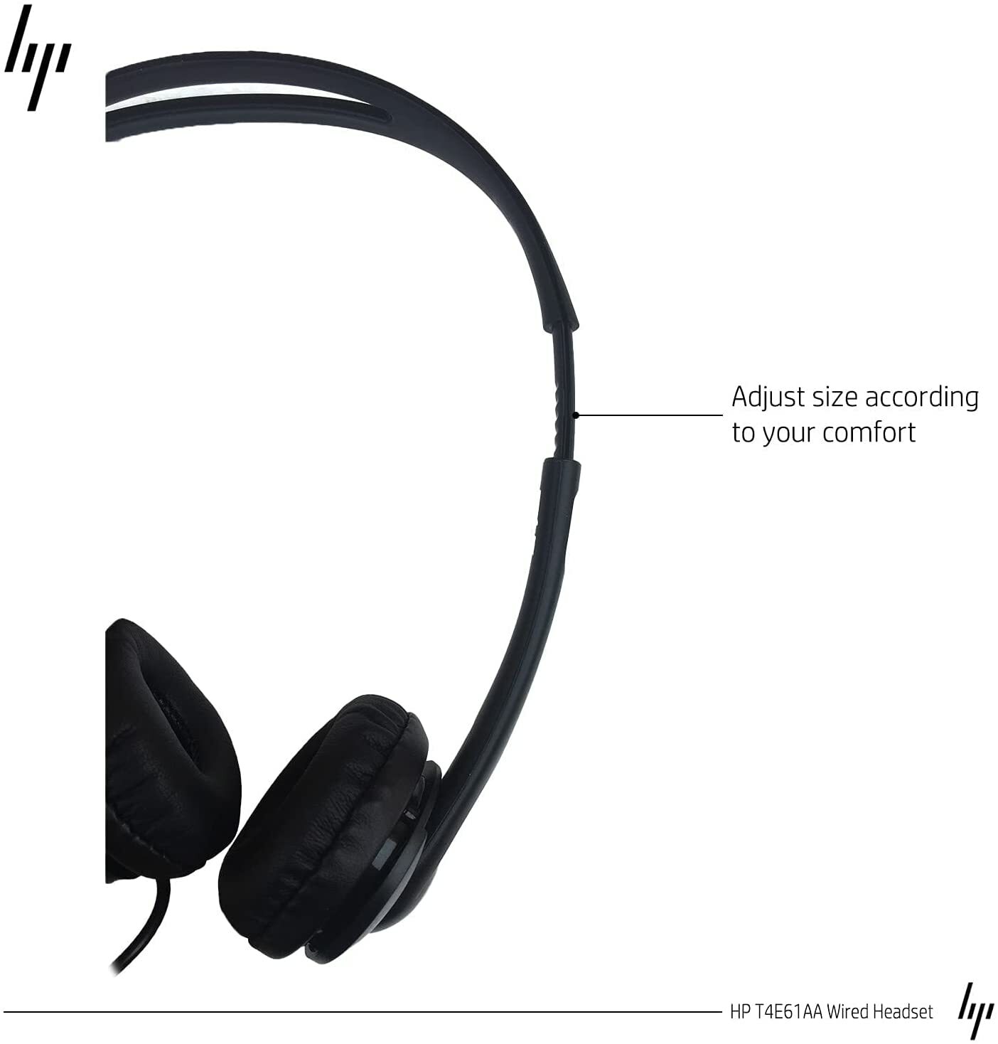 2 NEW HP STEREO HEADPHONES 3.5mm 1/8″ Plug HEAD PHONE Headset T1A66AA, 2 Pack