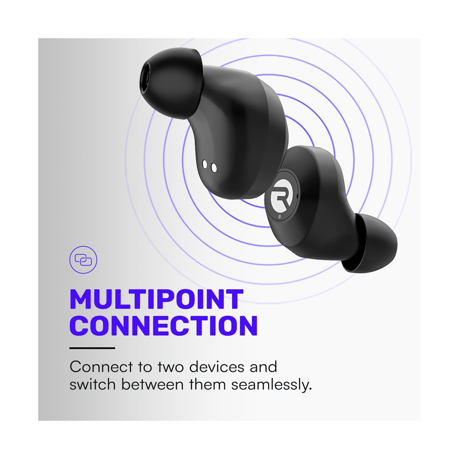 Raycon Everyday Wireless Earbuds – Blue Noise Cancelling