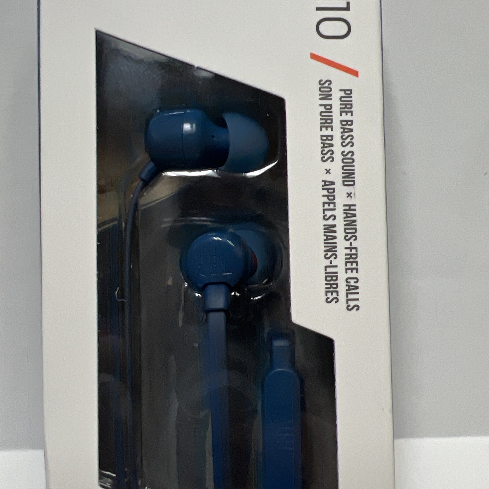 JBL Tune110 Harman Blue Pure Bass Sound Hands-Free Calls Tangle-Free With Mic