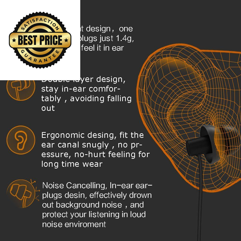 MAXROC Sleep Earplugs – Noise Isolating Ear Plugs 1 Count (Pack of 1), Black