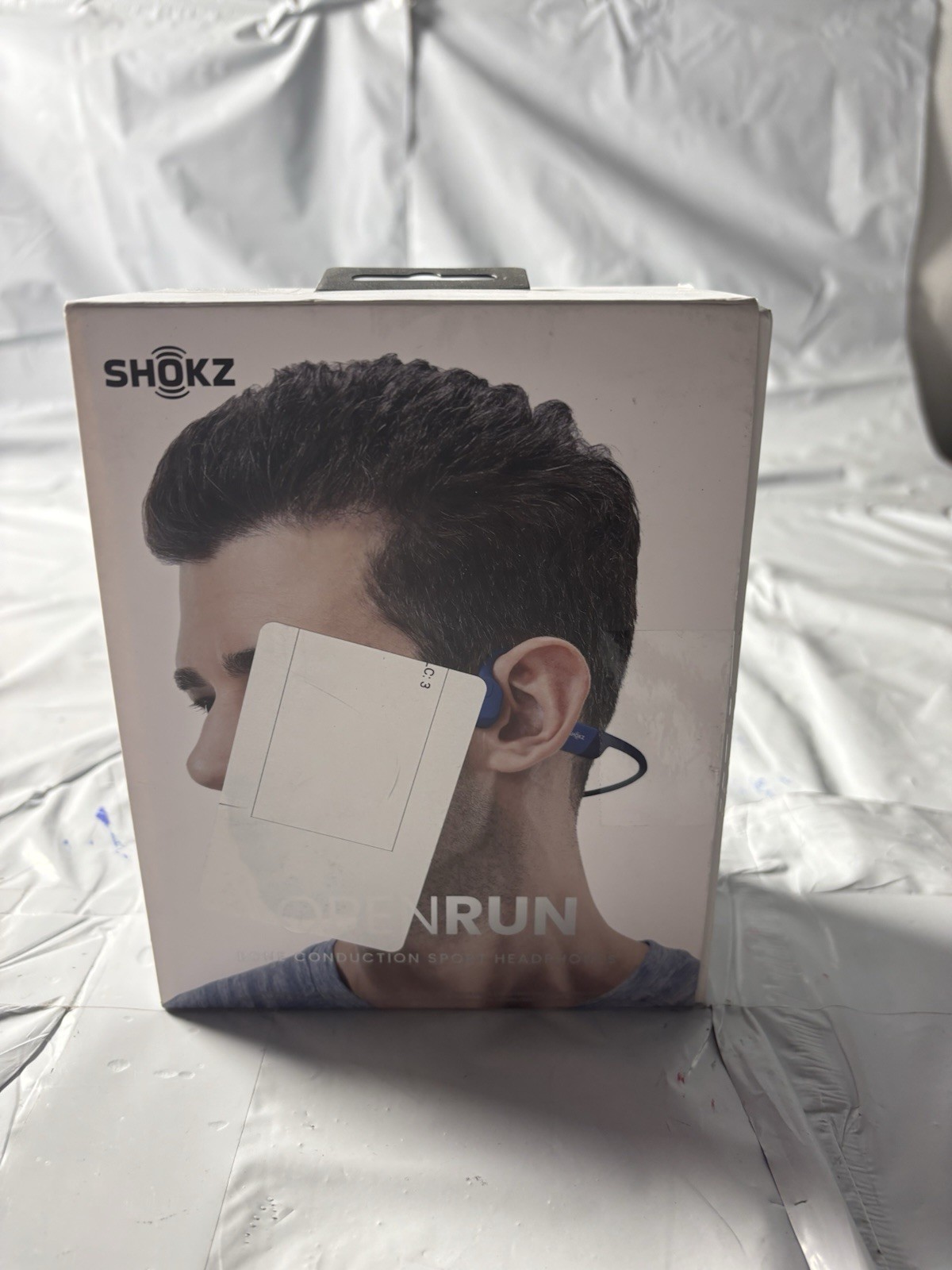 Shokz OpenRun Bluetooth Over the Ear Headphones – Blue S803