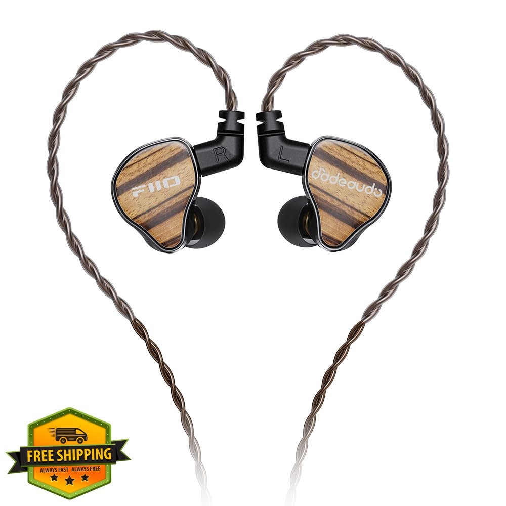 FiiO JH13 Hybrid IEMs 1DD 2BA Drivers Transparent Black