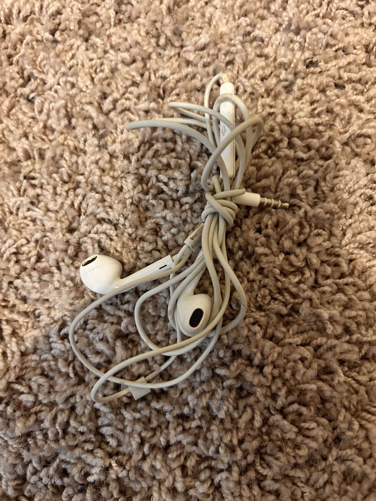 White Wired In-Ear Earbuds, 3.5mm Jack, 1.2m Cable, Double Earpieces