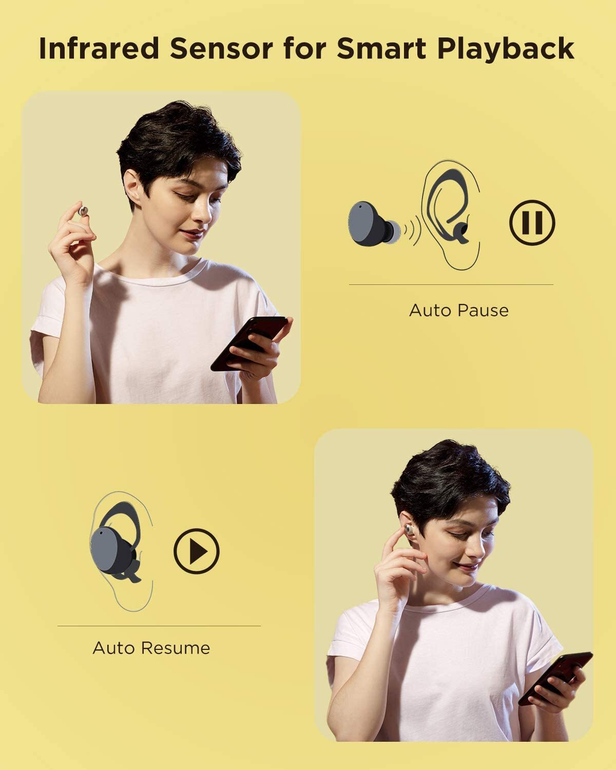 1MORE Colorbuds Wireless Earbuds Bluetooth 5.0 Headphone with Fast Charging,