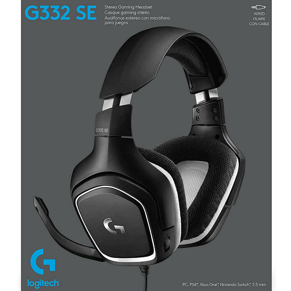 Logitech G332 SE Stereo Gaming Headset for PC, PS4, Xbox One, Nintendo Switch