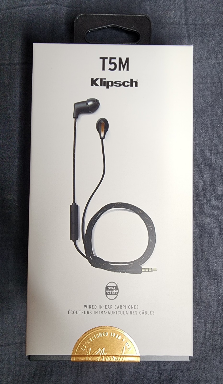Klipsch T5M Wired Noise Isolating Earbuds W/Mic,3.5mm Jack,Bluetooth & USB C NEW